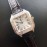 Cartier Quick Switch Strap 30m Waterproof Diamond Santos Watch Black