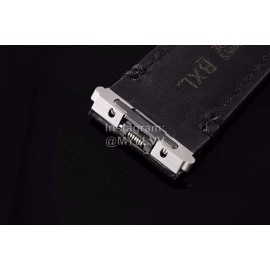 Cartier Santos Series Square Dial Steel Strap Watch Black