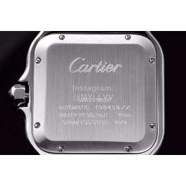 Cartier Santos Series Fashion Square Dial Steel Strap Watch