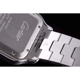 Cartier Santos Series Fashion Square Dial Steel Strap Watch