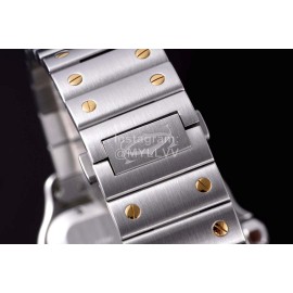 Cartier Santos Series Fashion Square Dial Steel Strap Watch
