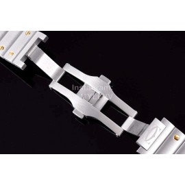 Cartier Santos Series Fashion Square Dial Steel Strap Watch