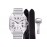 Cartier Santos Series Square Dial Steel Strap Watch White