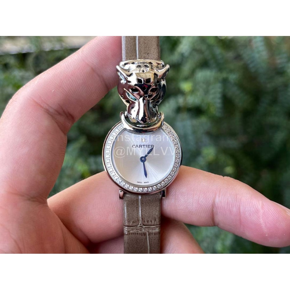 Cartier PanthèRe Diamond Watch For Women Coffee