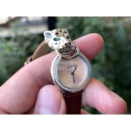 Cartier PanthèRe Diamond Watch For Women Brown