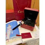 Cartier Tank Roman Numerals Square Dial Leather Strap Watch