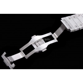 Cartier Fashion Diamond 40mm Dial Steel Strap Watch