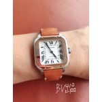 Cartier Classic Roman Numerals Square Dial Watch For Women