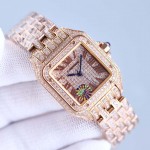 PanthèRe De Cartier 316 Fine Steel Diamond Mechanical Watch Rose Gold