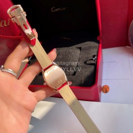 Tortue De Cartier 316l Fine Steel Case Quartz Watch For Women Red