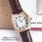 Tortue De Cartier 316l Fine Steel Case Quartz Watch For Women Brown