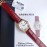Tortue De Cartier 316l Fine Steel Case Quartz Watch For Women Wine Red
