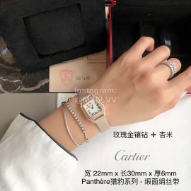 PanthèRe De Cartier Diamond Quartz Watch For Women Beige