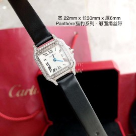 PanthèRe De Cartier Diamond Quartz Watch For Women Black