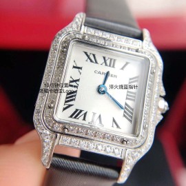 PanthèRe De Cartier Diamond Quartz Watch For Women Black