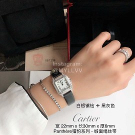 PanthèRe De Cartier Diamond Quartz Watch For Women Black