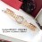 PanthèRe De Cartier Diamond Steel Belt Quartz Watch For Women Rose Gold