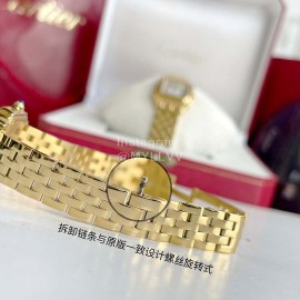 PanthèRe De Cartier Diamond Steel Belt Quartz Watch For Women Gold