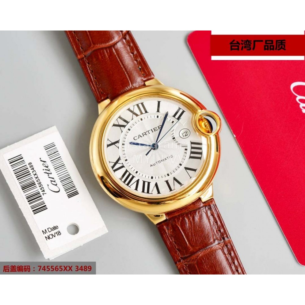 Cartier Roman Digital Time Scale Waterproof Watch Gold