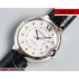 Cartier Roman Digital Time Scale Waterproof Watch White