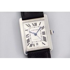 Cartier Tw Factory Square Dial Mechanical Watch For Men Black