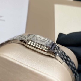 Cartier Steel Belt Square Dial Quartz Watch Silver