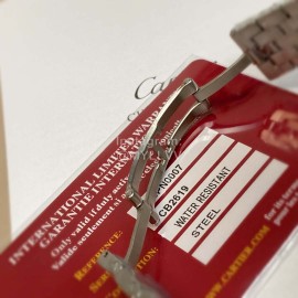 Cartier Steel Belt Square Dial Quartz Watch Silver