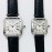 Cartier Santos-Dumont Silver Square Dial Watch For Men And Women Wssa0022