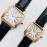 Cartier Santos-Dumont Square Dial Watch Gold For Men And Women Wssa0022