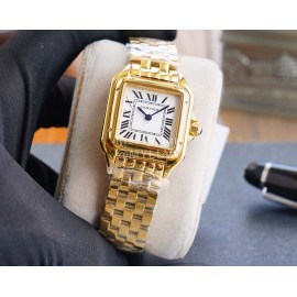 PanthèRe De Cartier Fashion Diamond Square Dial Watch For Women Gold