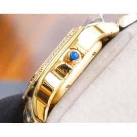 PanthèRe De Cartier Fashion Diamond Square Dial Watch For Women Gold