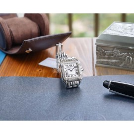 PanthèRe De Cartier Fashion Diamond Square Dial Watch For Women Silver