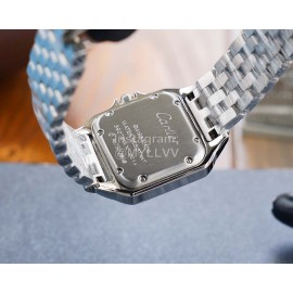 PanthèRe De Cartier Fashion Diamond Square Dial Watch For Women Silver