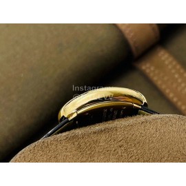 Cartier Dr Factory Baignoire Leather Strap Watch Black