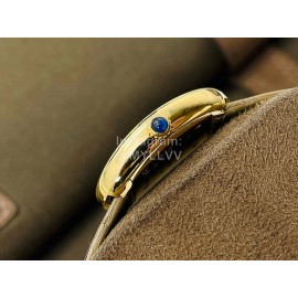 Cartier Dr Factory Baignoire Leather Strap Watch