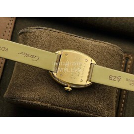 Cartier Dr Factory Baignoire Leather Strap Watch