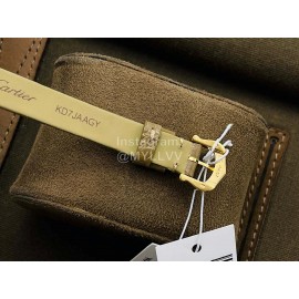 Cartier Dr Factory Baignoire Leather Strap Watch