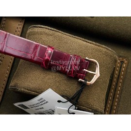 Ballon Blanc De Cartier Dr Factory Diamond Dial Watch For Women Wine Red