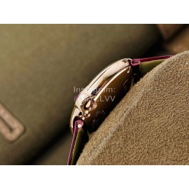 Ballon Blanc De Cartier Dr Factory Dial Watch For Women Wine Red