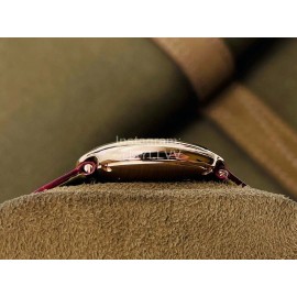 Ballon Blanc De Cartier Dr Factory Dial Watch For Women Wine Red