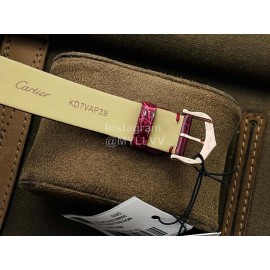 Ballon Blanc De Cartier Dr Factory Dial Watch For Women Wine Red