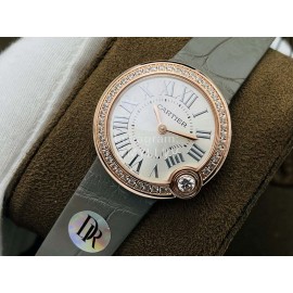 Ballon Blanc De Cartier Dr Factory Diamond Dial Watch For Women