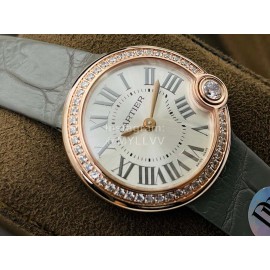 Ballon Blanc De Cartier Dr Factory Diamond Dial Watch For Women