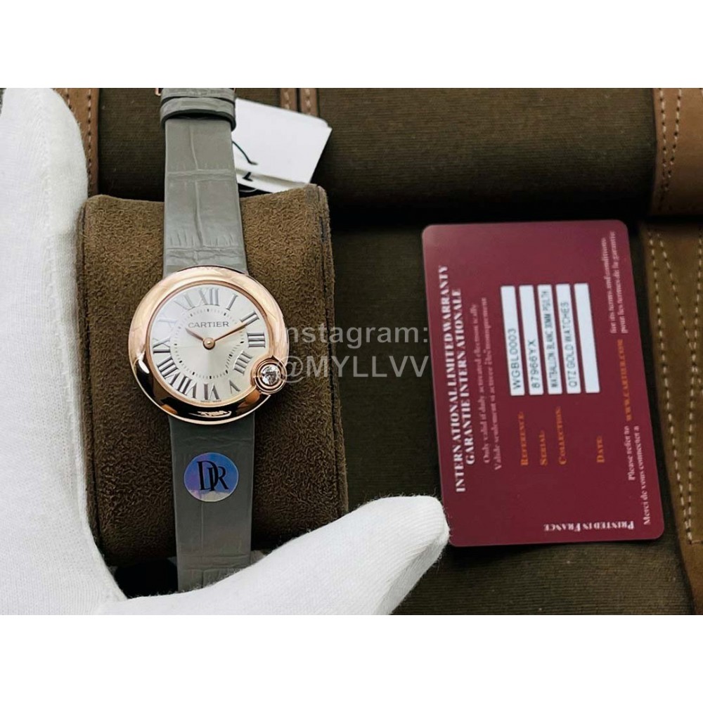 Ballon Blanc De Cartier Dr Factory Dial Watch For Women 