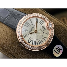 Ballon Blanc De Cartier Dr Factory Diamond Dial Watch For Women Black