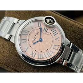 Cartier Eg Factory Fashion 33mm Dial Steel Strap Watch Pink