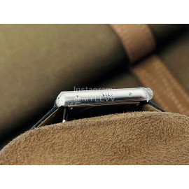 Cartier K11 Factory Tank Series Small Square Dial Leather Strap Watch