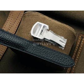 Cartier K11 Factory Tank Series Medium Square Dial Leather Strap Watch