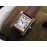 Cartier K11 Factory Tank Series Small Square Dial Leather Strap Watch Brown