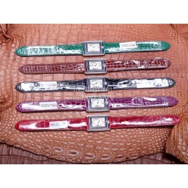 Cartier Tank Reversible Cabriolet Dial Leather Strap Watch Green